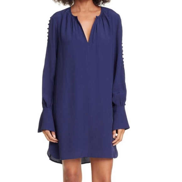 NWT Joie erlene midnight navy shift dress small
